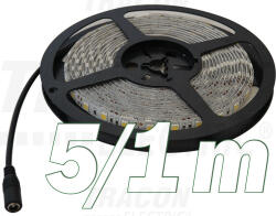 TRACON LED szalag, beltéri, takarítható, ragasztó nélküli SMD5050, 30LED/m, 7, 2W/m, 300lm/m, W=10mm, 3000K, IP65, EEI=G (LED-SZTR-72-WW) - vilagitasok