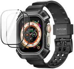 Supcase Accesoriu smartwatch Supcase Set husa, curea si 2 folii Unicorn Beetle Pro compatibil cu Apple Watch Ultra 49mm Black (843439120921)