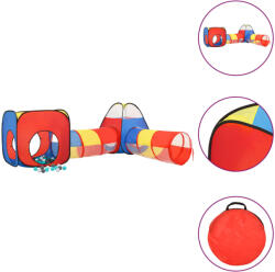 vidaXL Cort de joacă pentru copii, 250 bile, multicolor, 190x264x90 cm (3107734) - vidaxl