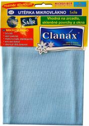 Clanax mikroszálas törlőkendő ablakhoz Safír 290 g, 40 × 40 cm