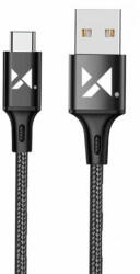 Wozinsky kábel USB - USB Type C, 2, 4A, 1m, fekete (WUC-C1B) (WUC-C1B) - kulsoaksi