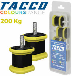 VECAMCO TACCO 9898-038 (200kg) 4db/csomag sárga Klíma kültéri rezgéscsillapító gumibak (9898-038) - brs