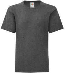 Fruit of the Loom Csomag akciós póló (minimum 5 db) Gyerek rövid ujjú póló Fruit of the Loom Kids' Iconic 150 T -104 (3-4), Sötét heather szürke