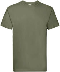 Fruit of the Loom Uniszex póló Rövid ujjú Fruit of the Loom Super Premium Tee - S, Oliva zöld