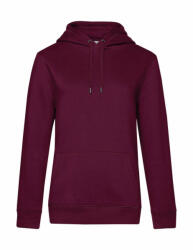 B&C Collection Női kapucnis hosszú ujjú pulóver B and C QUEEN Hooded /women 2XL, Sötét Cherry