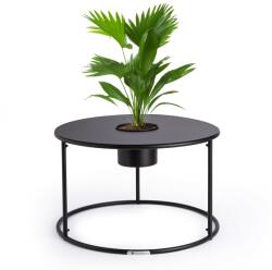 Blumfeldt Irvine, măsuță de cafea cu ghiveci, 60 x 38, 5 cm (Ø x Î), oțel acoperit cu pulbere (GDM11-Irvine-63.5-BL) (GDM11-Irvine-63.5-BL) - electronic-star Masa de cafea