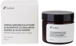 SABIO - Crema seboregulatoare pentru tenul gras, mixt, acneic cu hialuron, jojoba si alge marine, Sabio Crema 60 ml