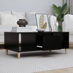 vidaXL fekete szerelt fa dohányzóasztal 90x50x36, 5 cm (821061) - vidaxl