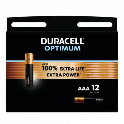 Duracell Optimum AAA MN2400 Mikro LR03 Alkáli Elem x 12 db (DO-LR03-B12)