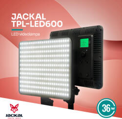  Jackal TPL-LED600 LED videólámpa 3300-5600K