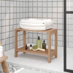 vidaXL Bancă de duș, 60x30x45 cm, lemn masiv de tec (340752) - comfy