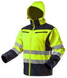 NEO TOOLS Geaca de lucru, reflectorizanta, galben, impermeabil, model Visibility, marimea XXL/58, NEO GartenVIP DiyLine