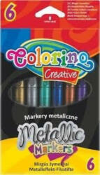 Colorino Filctoll készlet 6 db-os, metál, Colorino Creativ Metallic