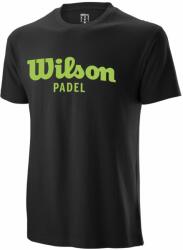 Wilson Tricouri bărbați "Wilson Padel Script Cotton T-Shirt II - black