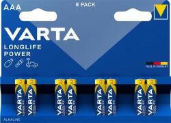 VARTA Elem, AAA mikro, 8 db, VARTA Longlife Power mikroceruza elem