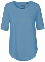 Neutral Tricou cu mânecă 3/4 pentru femei din bumbac organic Fairtrade - Dusty indigo | XS (NE-O81004-1000304213)