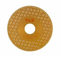 TLS VACUUM 2 SIDE TRIANGLE GOLDEN vákuum forrasztott gyémánt vágó- és csiszolótárcsa 2 oldalas d100 x 22.23 mm