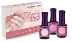 Perfect Nails Cover Pink Shades Fiber Gel Vitamin Pink Kollekció 3x15 ml