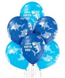 Belbal Set 6 baloane latex Rechin Happy Birthday 30 cm
