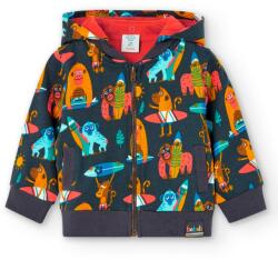 boboli Спортен суичър за момче с цветни щампи на маймуни Boboli