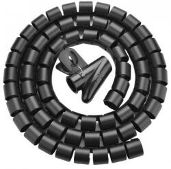 UGREEN Tubular spiralat pentru organizare cabluri 3m - negru (6957303838196)