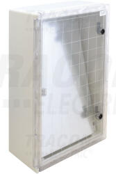 Tracon Műanyag elosztószekrény átlátszó ajtóval (TME604020T)
