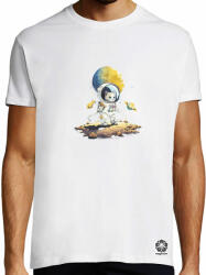 Magnolion Asztronauta macska sétál v2 póló