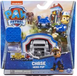 Spin Master Paw Patrol Paw Patrol, Big Truck Pups, Hero Pups, Chase, figurina cu accesorii Figurina