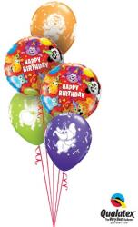  Héliumos luficsokor szülinapra, cirkusz, Happy Birthday - INGYENES GLS szállítással (LUFI697886)