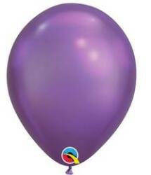  Latex léggömb 11" (28cm-es)Chrome, króm, lila (LUFI806096)