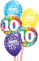  Héliumos luficsokor szülinapra, 10-es - INGYENES GLS szállítással (LUFI348340)
