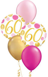  Héliumos luficsokor szülinapra - 60-as - INGYENES GLS szállítással (LUFI544443)
