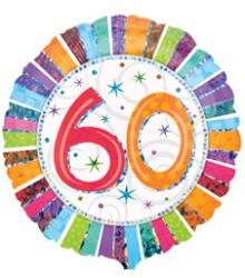 anagram Szám, Számos lufi 18" 45cm - 60-as lufi, Radiant (LUFI846435)