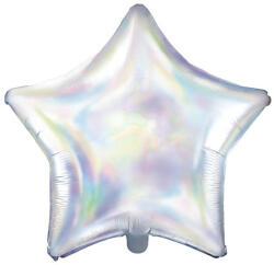 Partydeco Egyszínű csillag fólia lufi 19" 48cm gyöngyház csillag (LUFI659783)