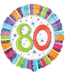 anagram Szám, Számos lufi 18" 45cm - 80-as lufi, Radiant, (LUFI588090)