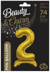 Godan Talpas számos lufi 29" (74cm) fólia szám, számjegy, 2 csak levegővel tölthető, Arany (MF5902973129526)