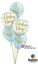  Héliumos luficsokor babaszületésre Baby Boy - INGYENES GLS szállítással (LUFI858565)