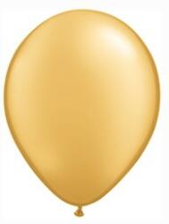  Strong 11" (28cm-es) léggömb, metallic gold, Metál Arany lufi (LUFI857900)