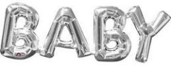 anagram Fólia lufi - Baby Ezüst felirat, csak csak levegővel tölthető (LUFI204643)