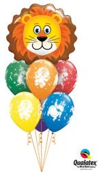  Héliumos luficsokor, bármely alkalomra, oroszlán - INGYENES GLS szállítással (LUFI483035)