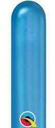 Qualatex 260Q modellező lufi 100db/csomag chrome, króm kék, 58284 (LUFI898279)
