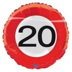 FunnyFashion Szám, Számos lufi 18" 45cm - 20-as lufi Sebességkorlátozó (LUFI682612)