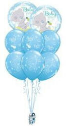  Héliumos luficsokor babaszületésre Baby Boy - INGYENES GLS szállítással (LUFI160015)