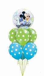  Héliumos luficsokor első szülinapra, Mickey - INGYENES GLS szállítással (LUFI843622)