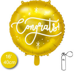 Partydeco Lufi 18" 45cm Congrats (LUFI348792)