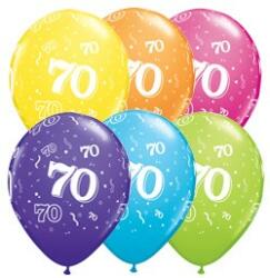 Qualatex Szám, Számos latex lufi 11" 28cm 6db 70-es lufi, 17911 (LUFI941765)