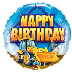 Qualatex Szülinapi fólia lufi 18" 45cm Happy Birthday, markológép (LUFI950583)