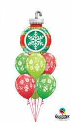  Héliumos luficsokor Télapó, Mikulás, Karácsony - Ingyenes GLS szállítással (CsokorKari02)