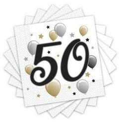 GoDan Szalvéta 33x33cm 50-es számmal, 20db, Elegáns, 88868 (LUFI331784)