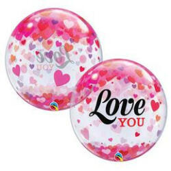 Qualatex Bubbles lufi 22" 56cm "I love you (LUFI161496)